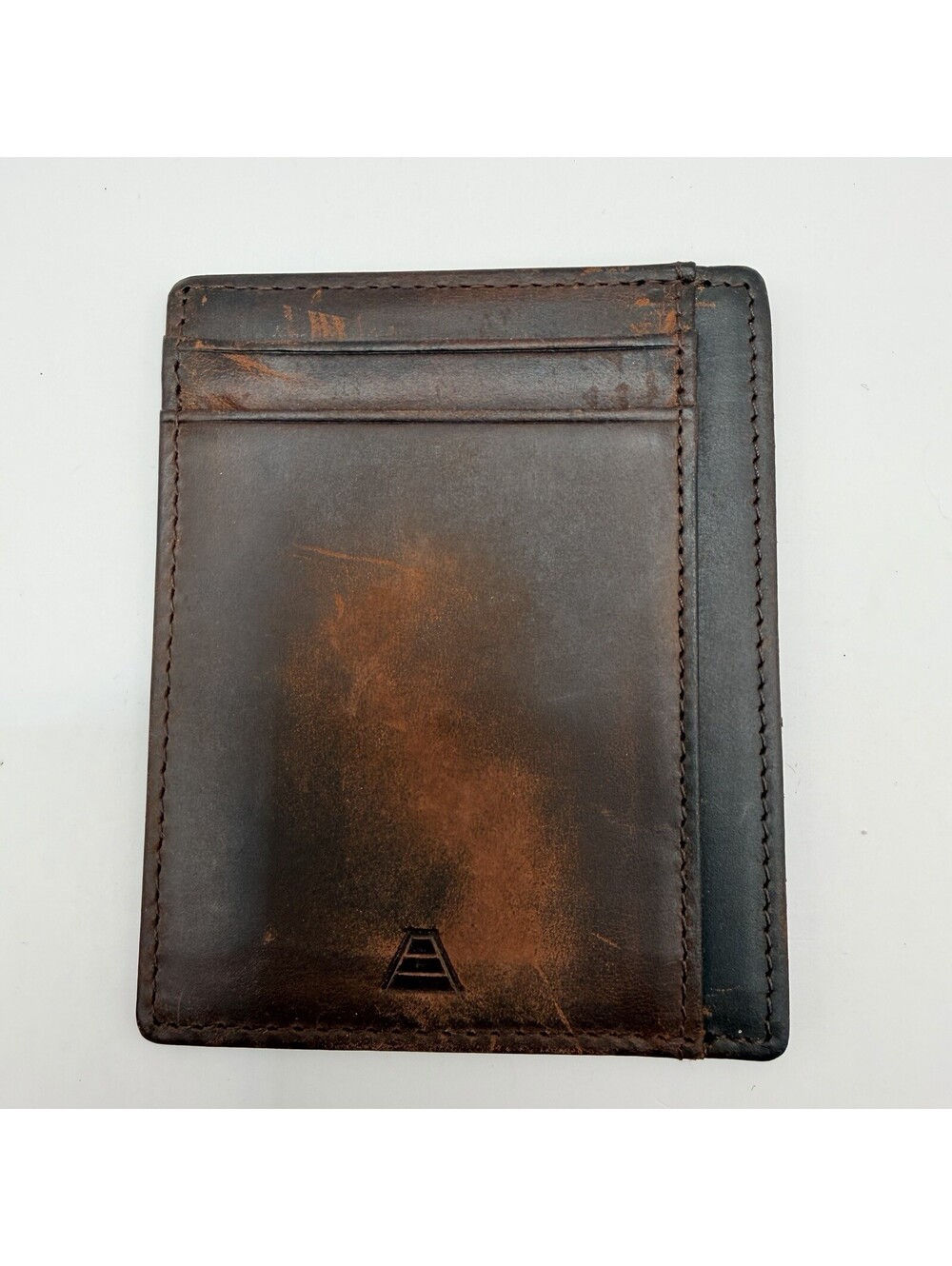 Andar Men’s Wallet Credit Card Holder Distressed Brown With Bag